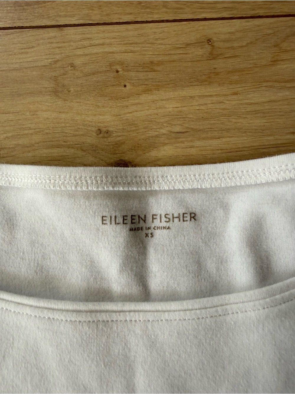Eileen Fisher Boat Neck Three-Quarter Sleeve Top - Picture 3 of 6